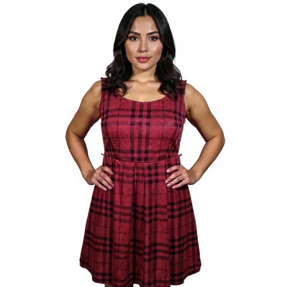 Torrid Red and Black Plaid Dress